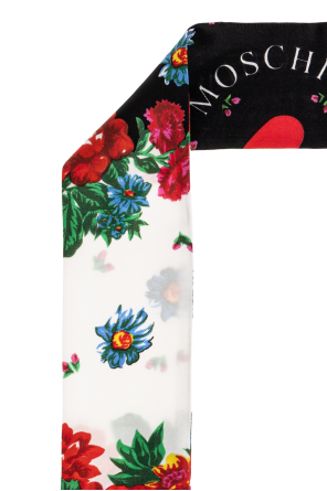 Moschino Pañuelo de seda con motivo floral