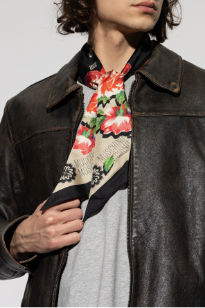 Moschino Pañuelo de seda con motivo floral