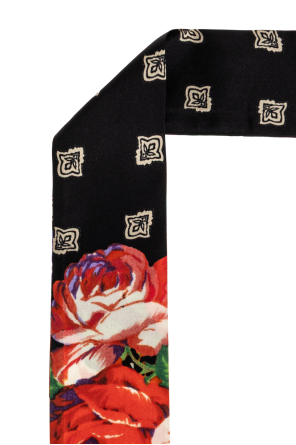 Moschino Pañuelo de seda con motivo floral