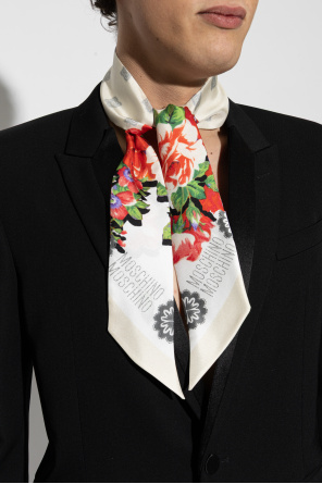 Moschino Pañuelo de seda con motivo floral
