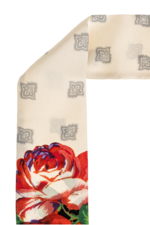 Moschino Pañuelo de seda con motivo floral