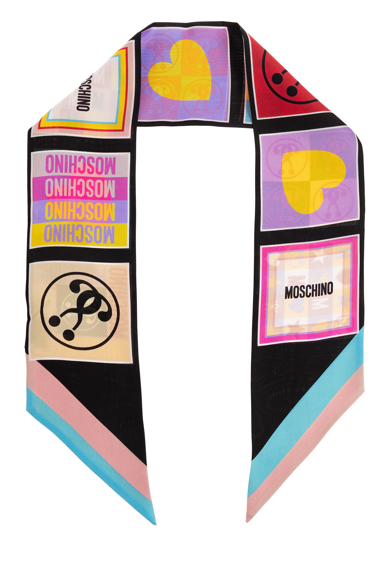 Multicolour Printed scarf Moschino - Vitkac Canada