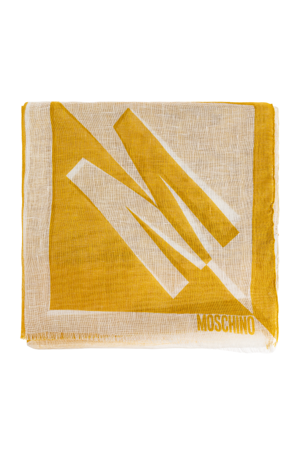 Scarf with logo od Moschino