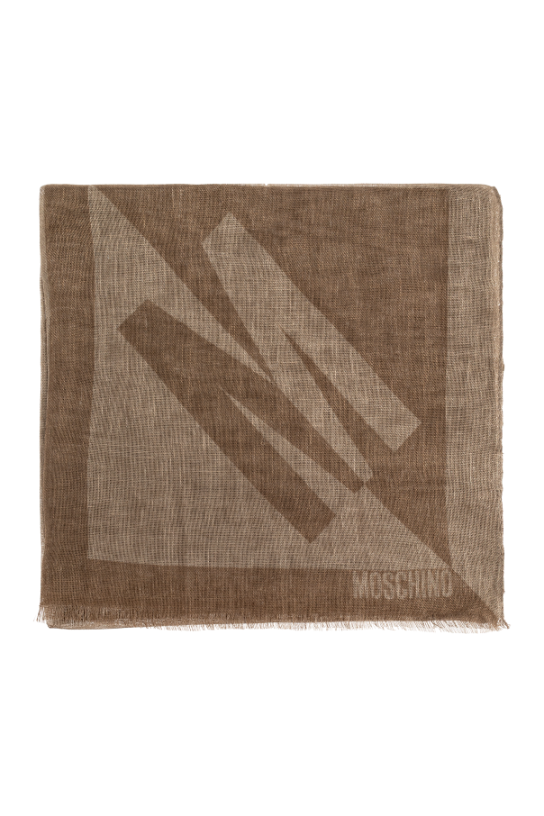 Scarf with logo od Moschino