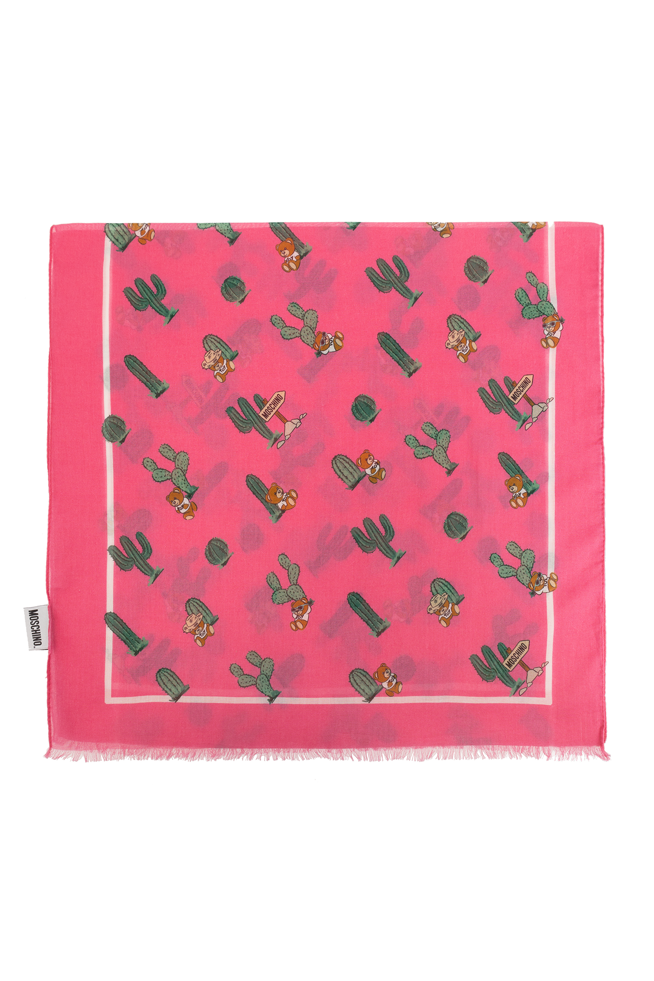 Pink Cotton scarf Moschino - Vitkac GB