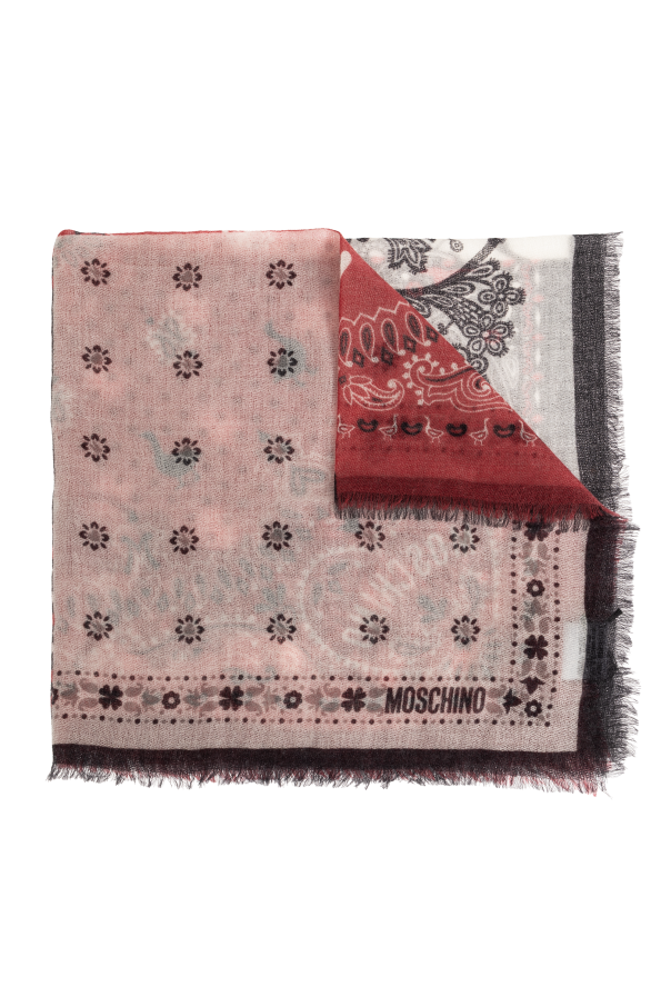 Cashmere scarf with print od Moschino