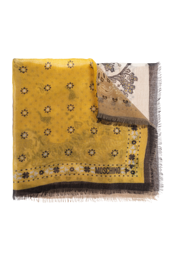Cashmere scarf with print od Moschino