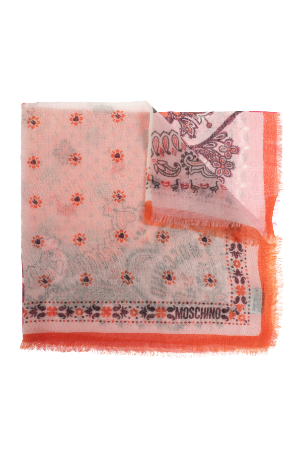 Cashmere scarf with print od Moschino