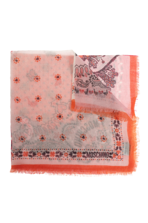 Cashmere scarf with print