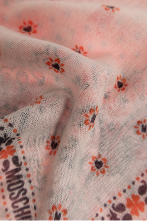 Moschino Cashmere scarf with print