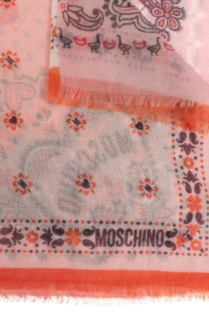 Moschino Cashmere scarf with print
