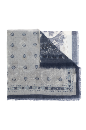 Cashmere scarf with print