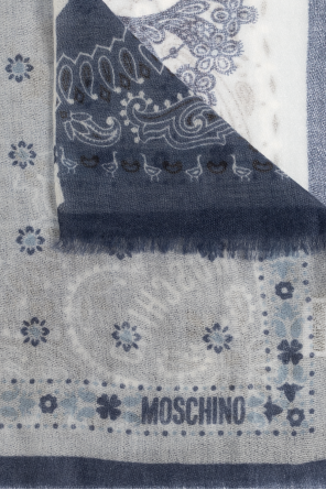 Moschino Lenço de caxemira com estampado