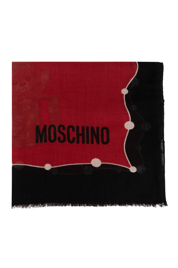 Wool scarf with logo od Moschino