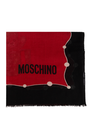 Wool scarf with logo