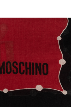 Moschino Cachecol de lã com logótipo