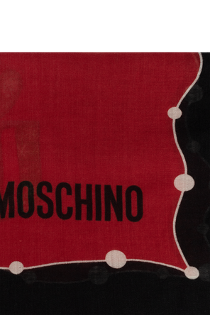 Moschino Wollschal mit Logo