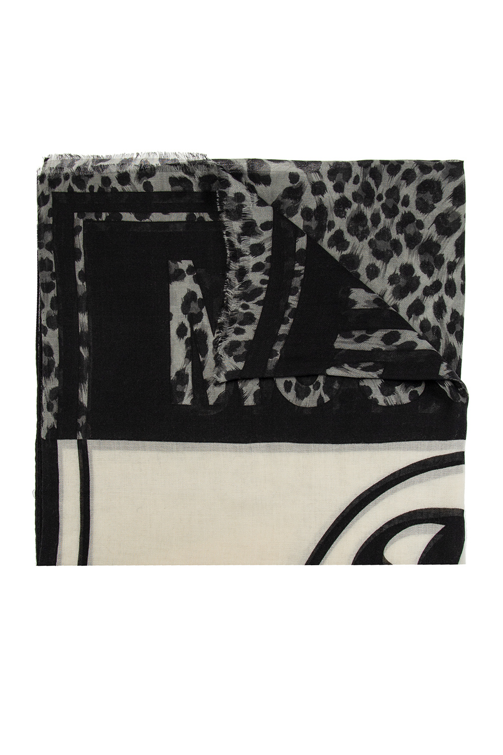 Moschino Reversible scarf with logo