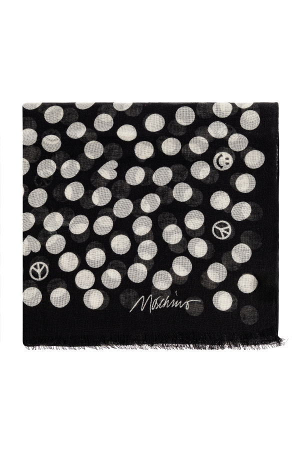 Polka dot pattern scarf od Moschino