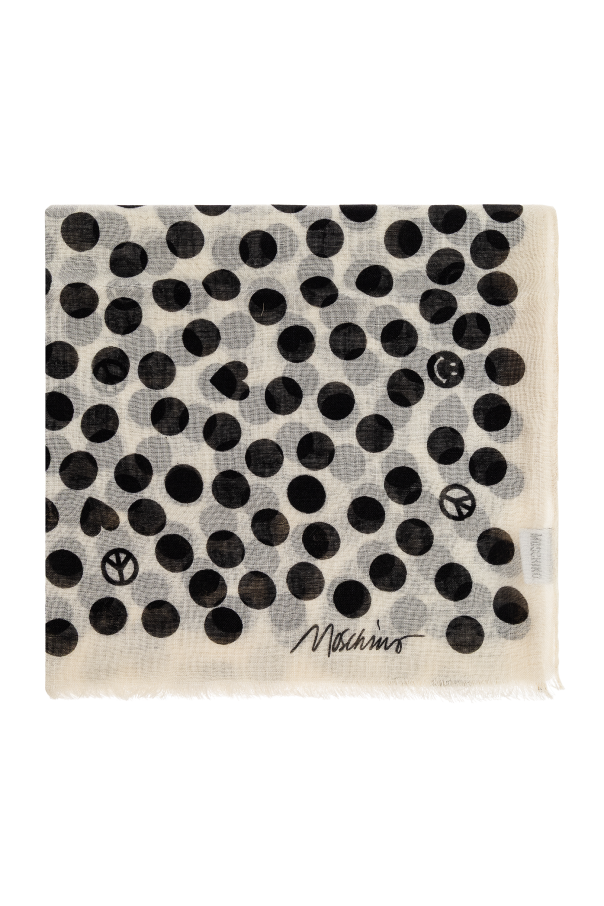 Polka dot pattern scarf od Moschino