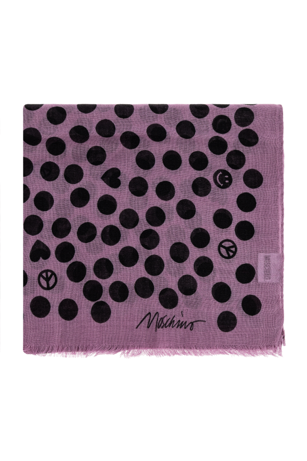 Polka dot pattern scarf od Moschino