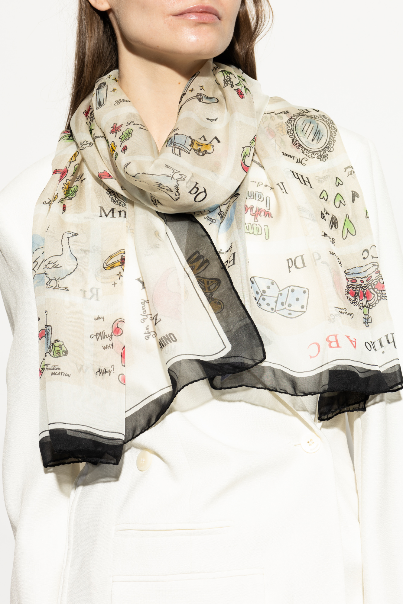 moschino seidenschal