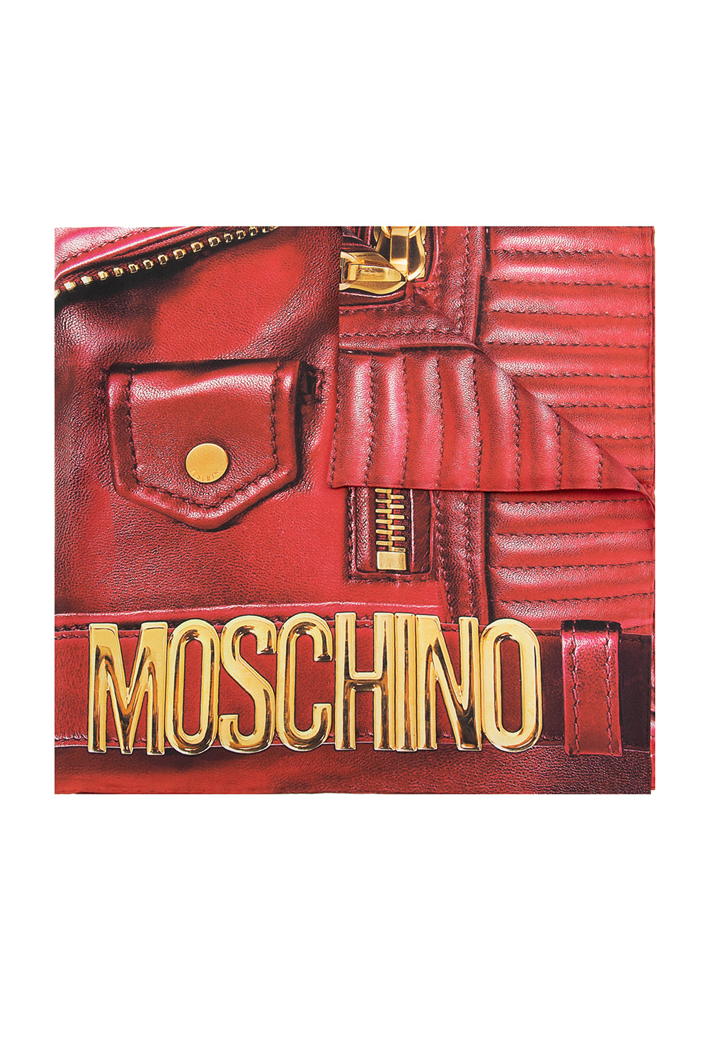 Moschino Silk shawl with logo