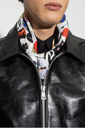 Moschino Lenço de seda com estampado