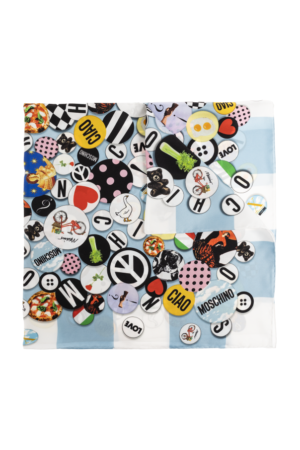 Silk scarf with print od Moschino