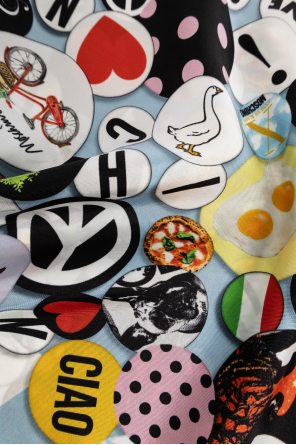 Moschino Silk scarf with print