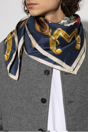 Moschino Silk scarf with print