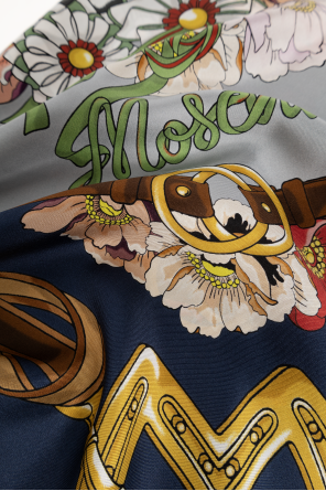 Moschino Silk scarf with print