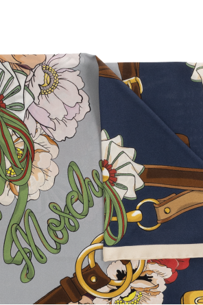 Moschino Silk scarf with print