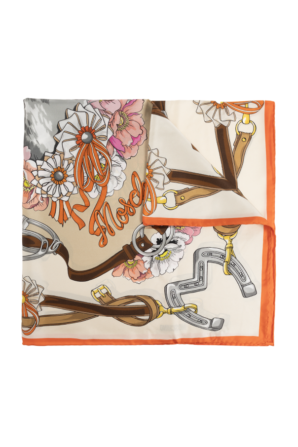 Silk scarf with print od Moschino