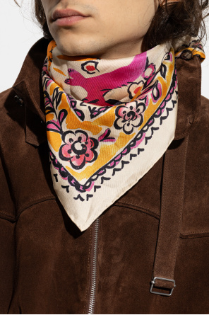 Moschino Silk scarf with print