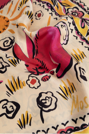 Moschino Silk scarf with print
