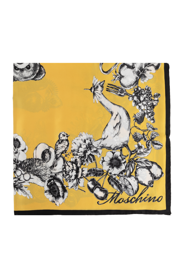 Silk scarf with print od Moschino