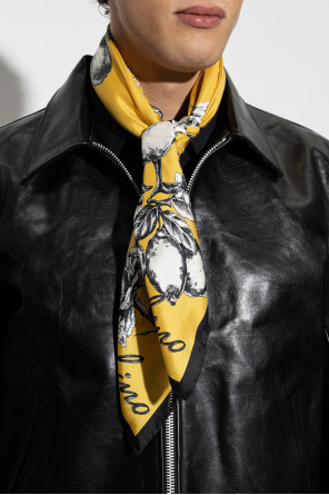 Moschino Silk scarf with print