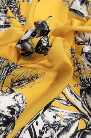 Moschino Silk scarf with print