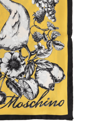 Moschino Silk scarf with print