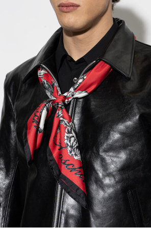 Moschino Silk scarf with print