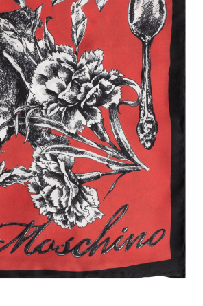 Moschino Silk scarf with print
