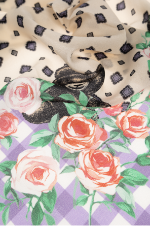 Moschino Lenço de seda com estampado