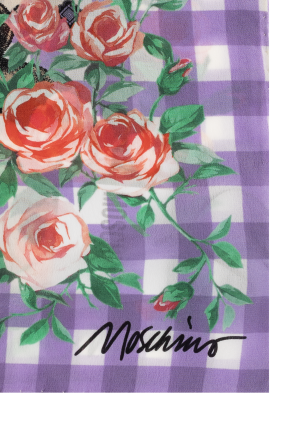 Moschino Lenço de seda com estampado