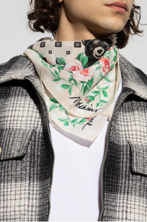 Moschino Silk scarf with print