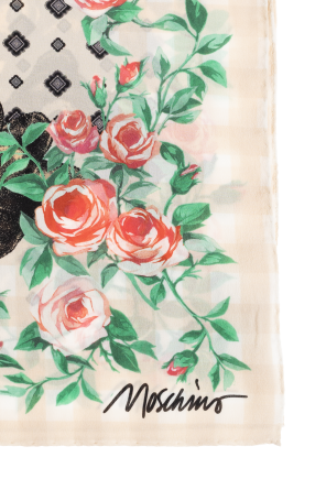 Moschino Silk scarf with print