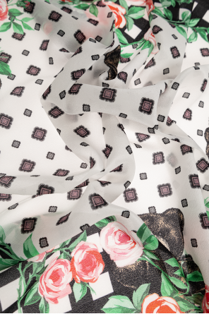Moschino Silk scarf with print