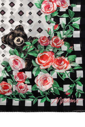 Moschino Silk scarf with print