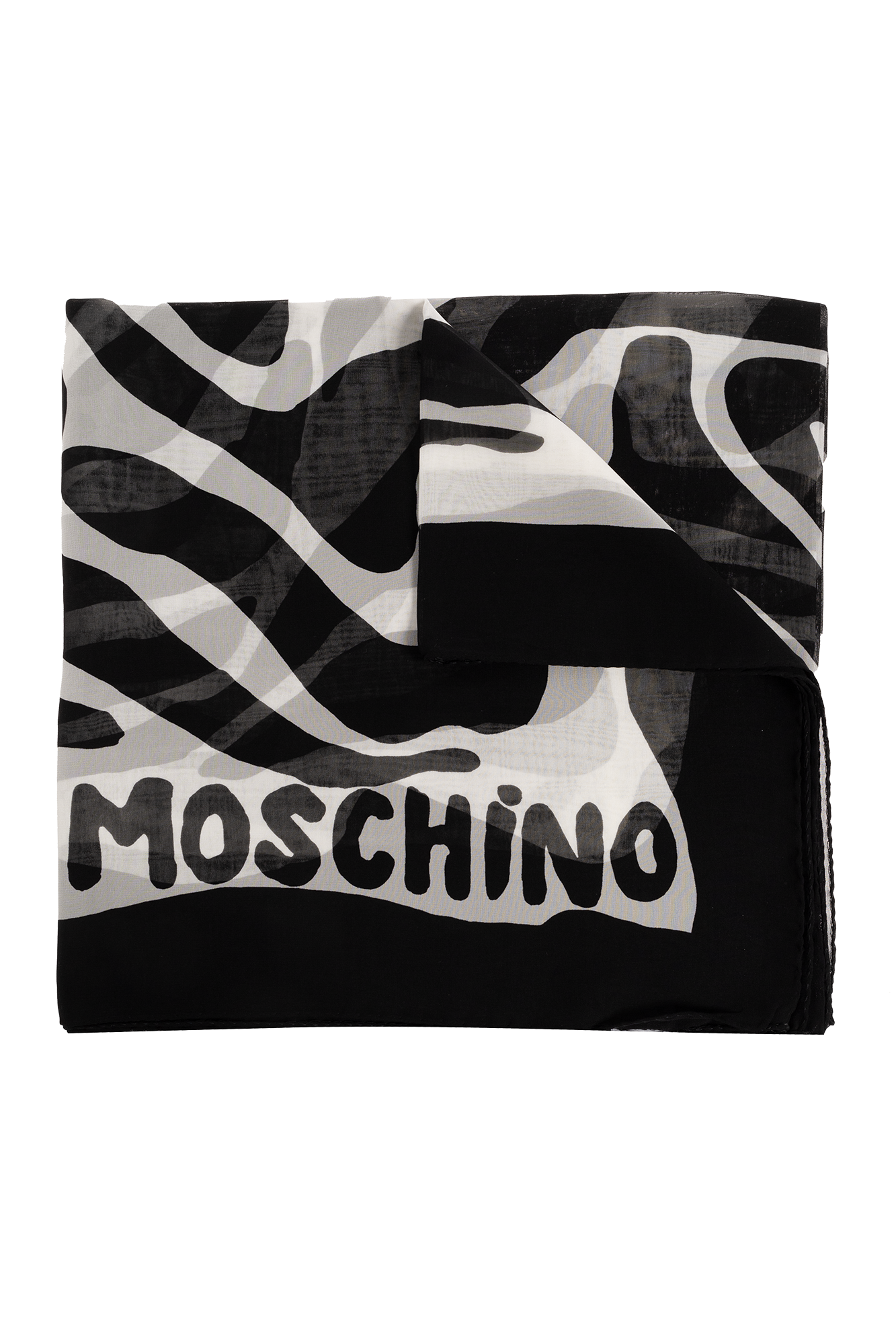 Black Silk scarf Moschino - Vitkac Canada