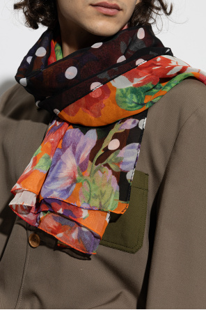 Moschino Floral motif scarf
